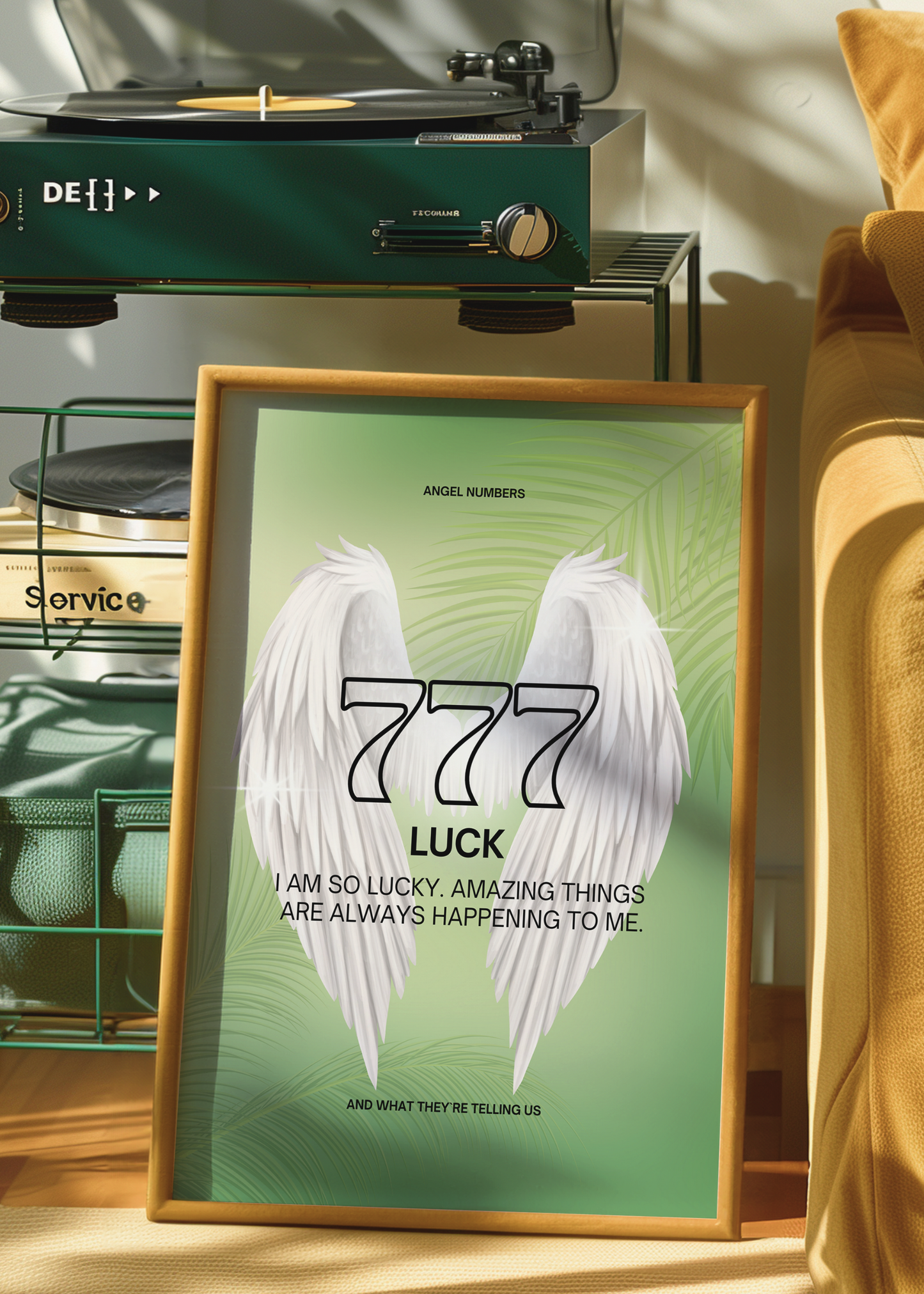 777 LUCK art print