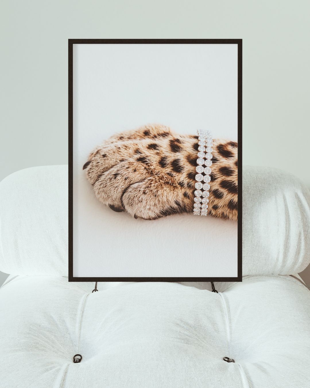 GLAMOUR PAW art print