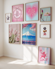 YOU LOOK AMAZING BABE in pink art print