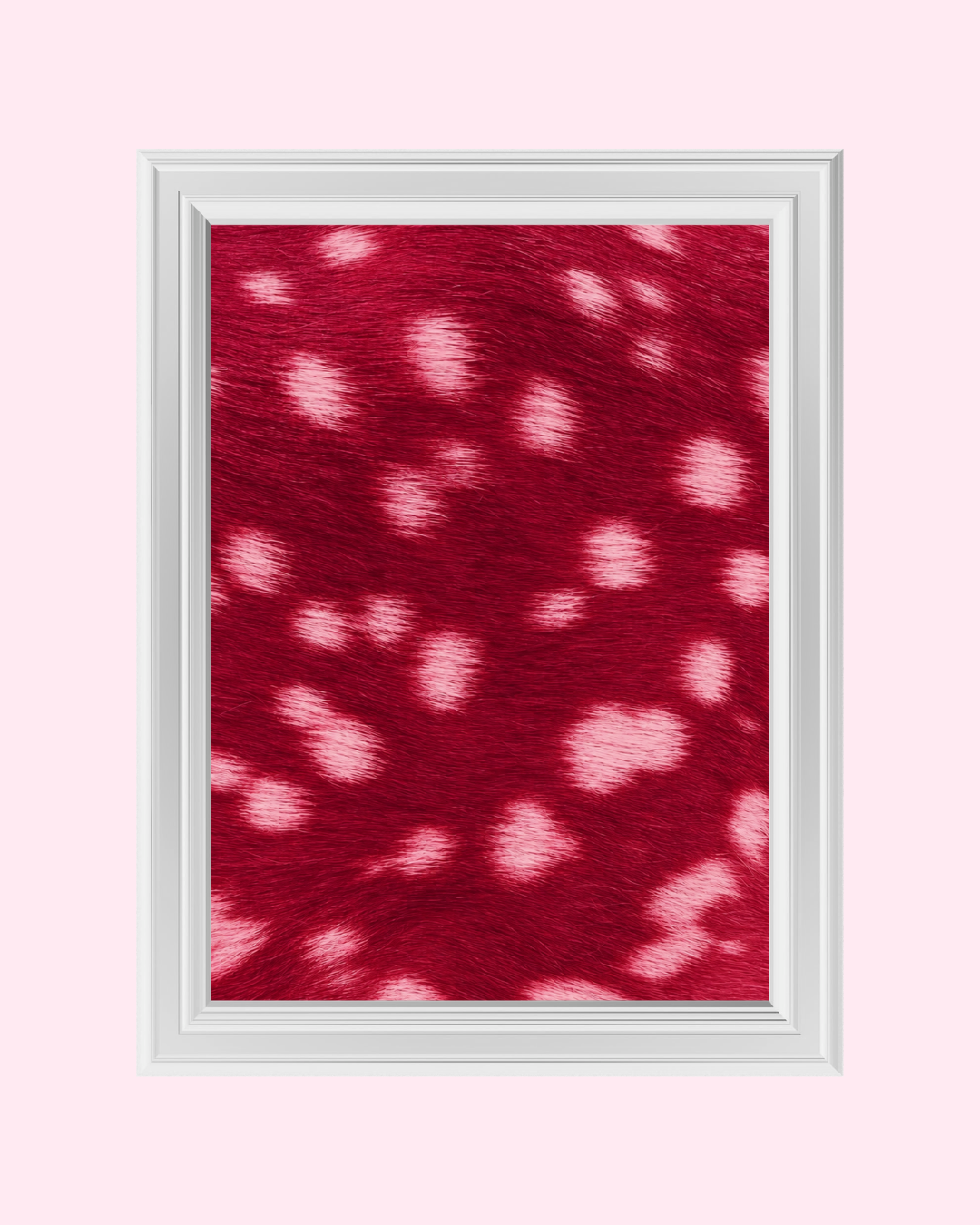Red Spotted Fur art print