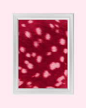 Red Spotted Fur art print