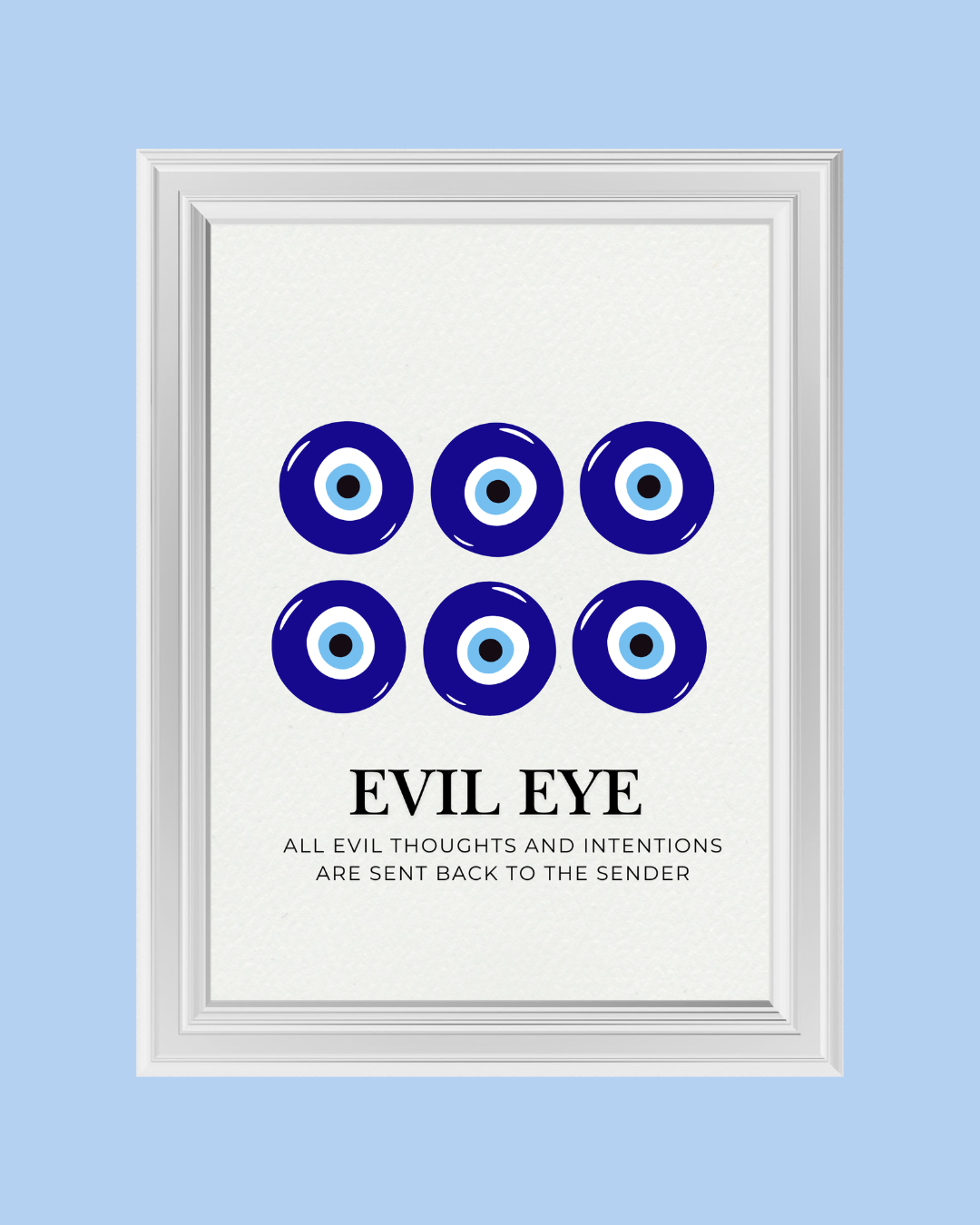 SIX EVIL EYES art print