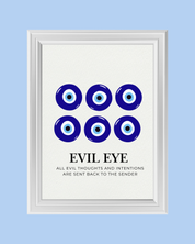 SIX EVIL EYES art print