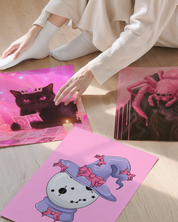 MY CAT IS A WITCH art print