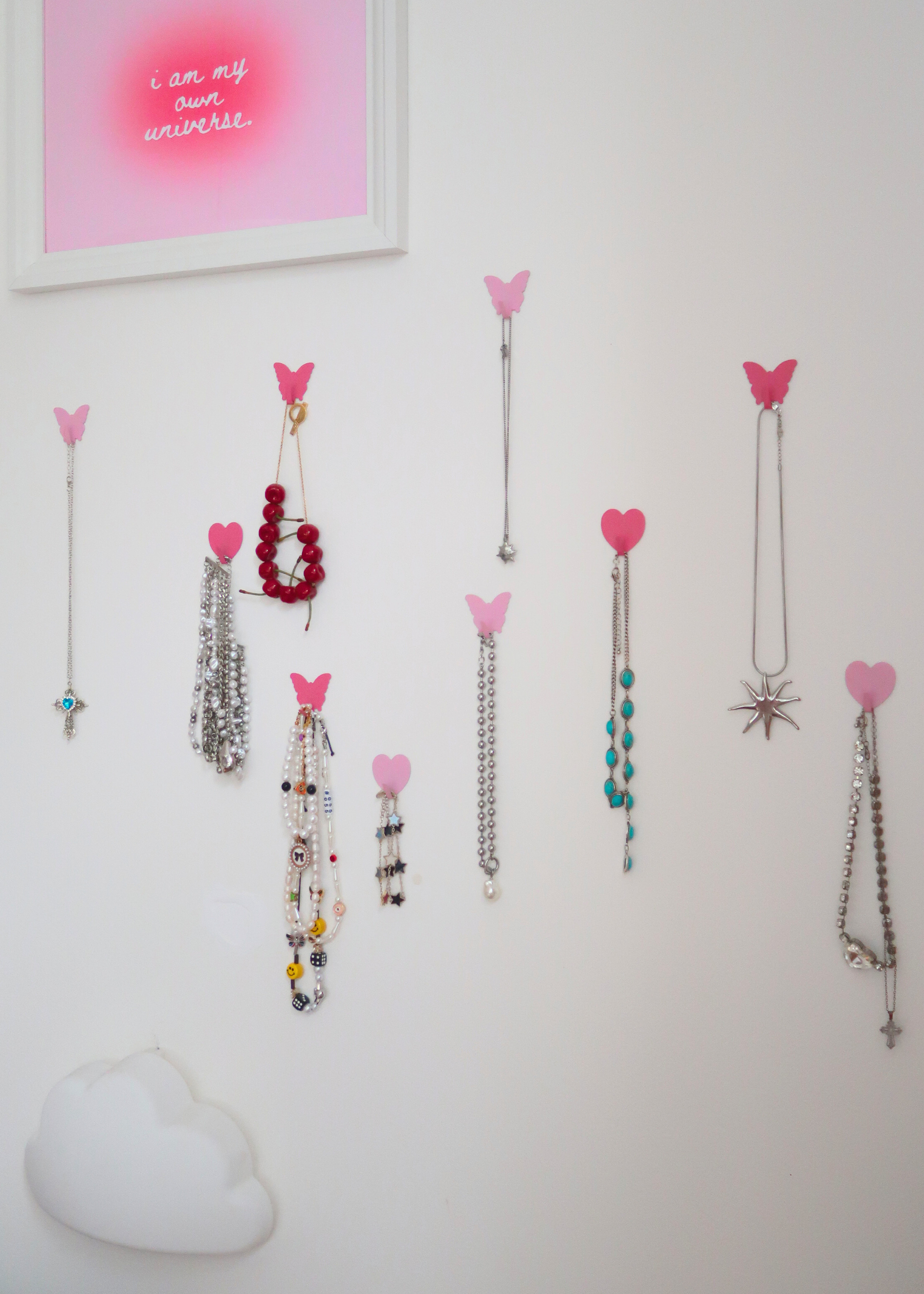 HEART STICK ON HOOKS