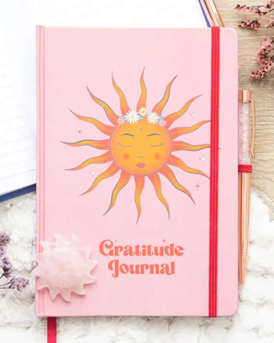Gratitude Journal notýsek + růženínové pero