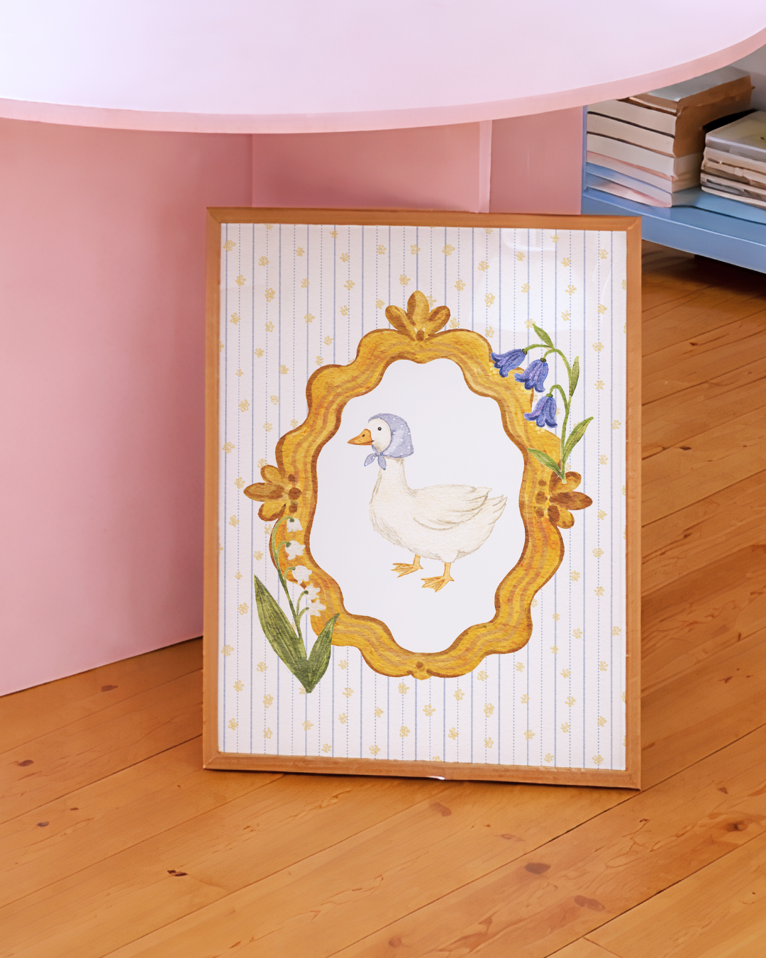Woodland Goose art print