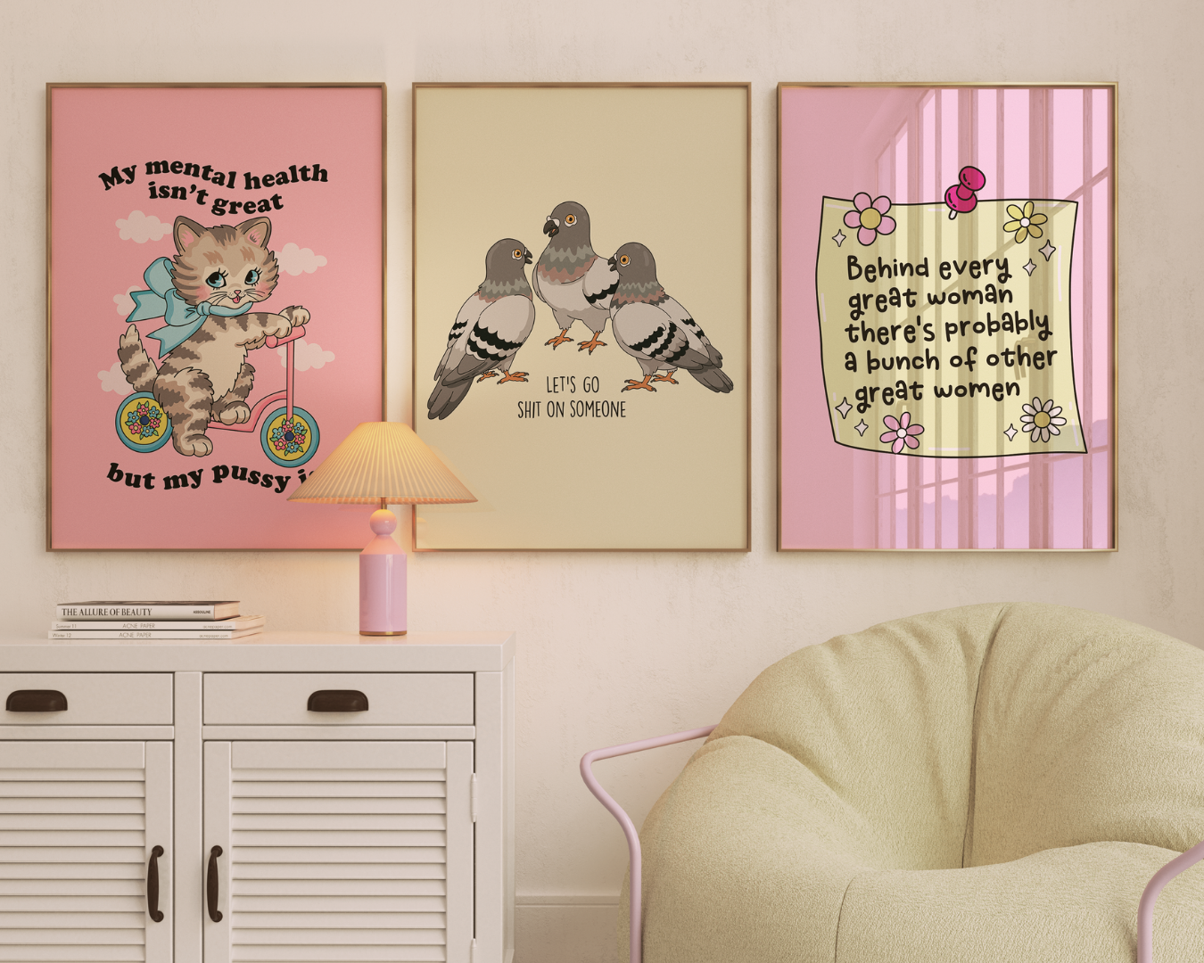PIGEON SHIT art print