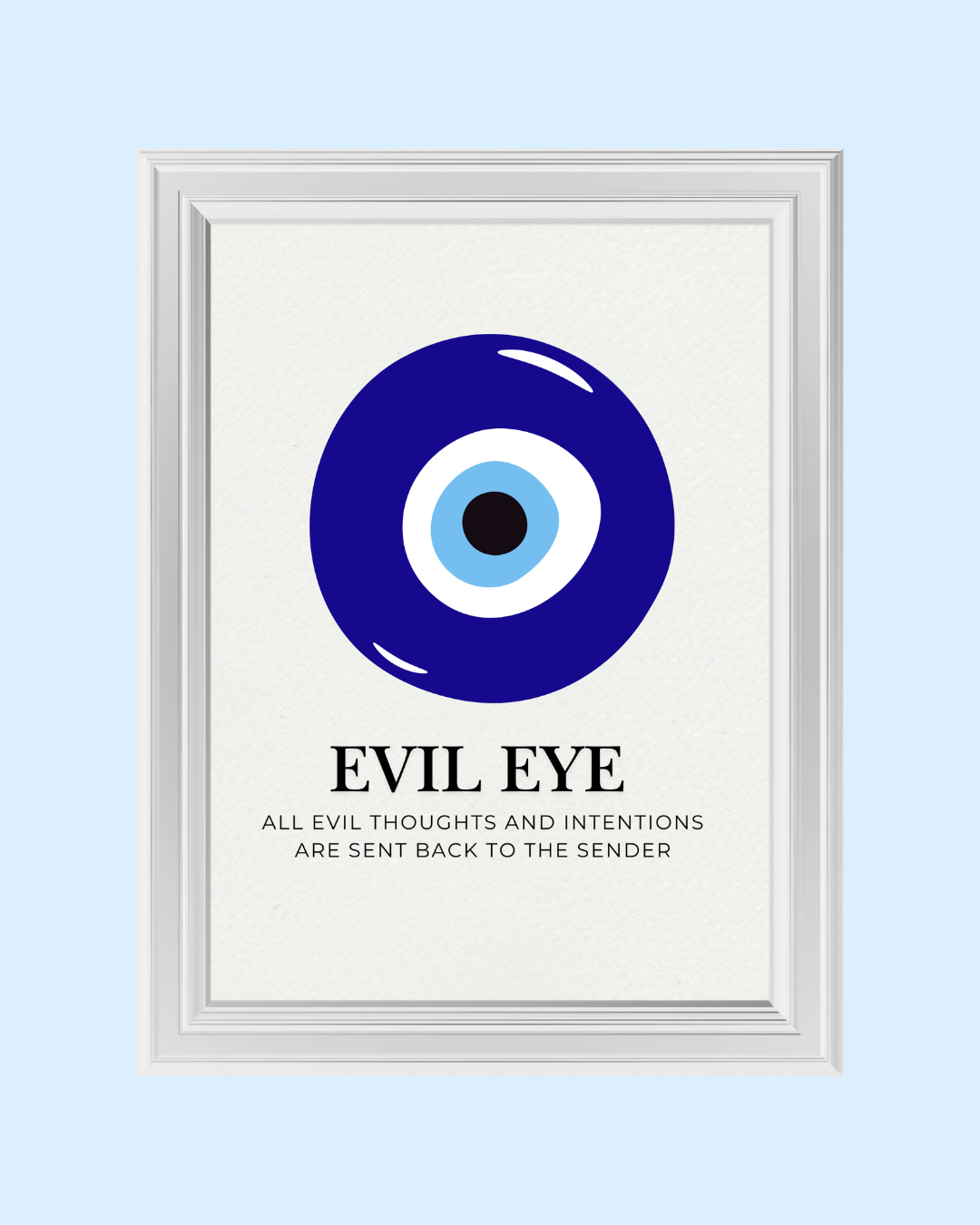 EVIL EYE simple art print