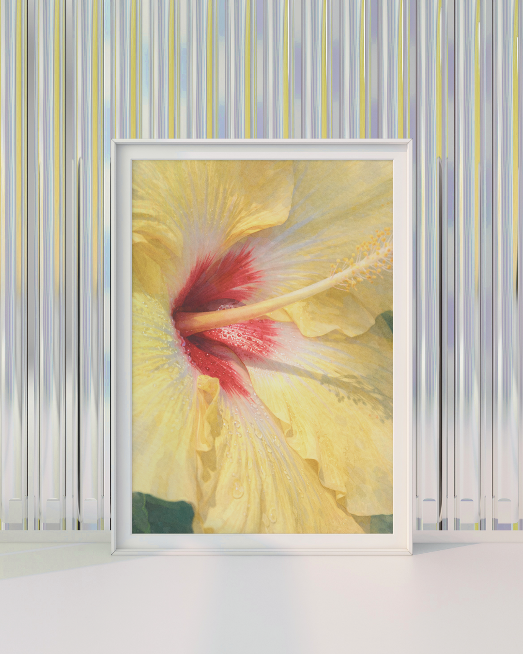 YELLOW HIBISCUS art print