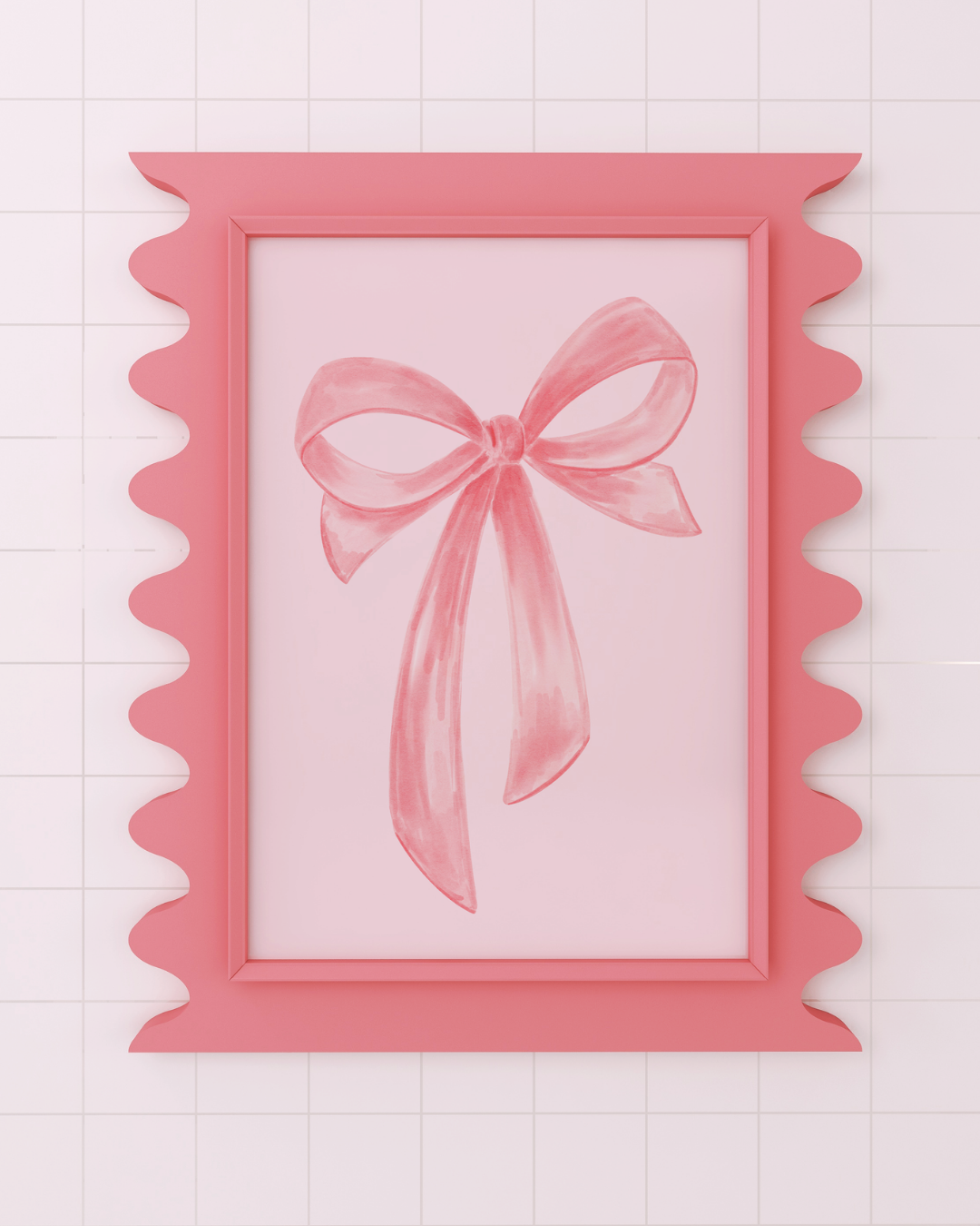 PINK BOW art print