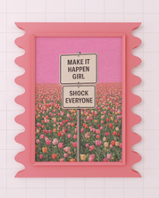 MAKE IT HAPPEN GIRL art print