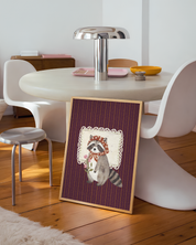 Woodland Raccoon art print