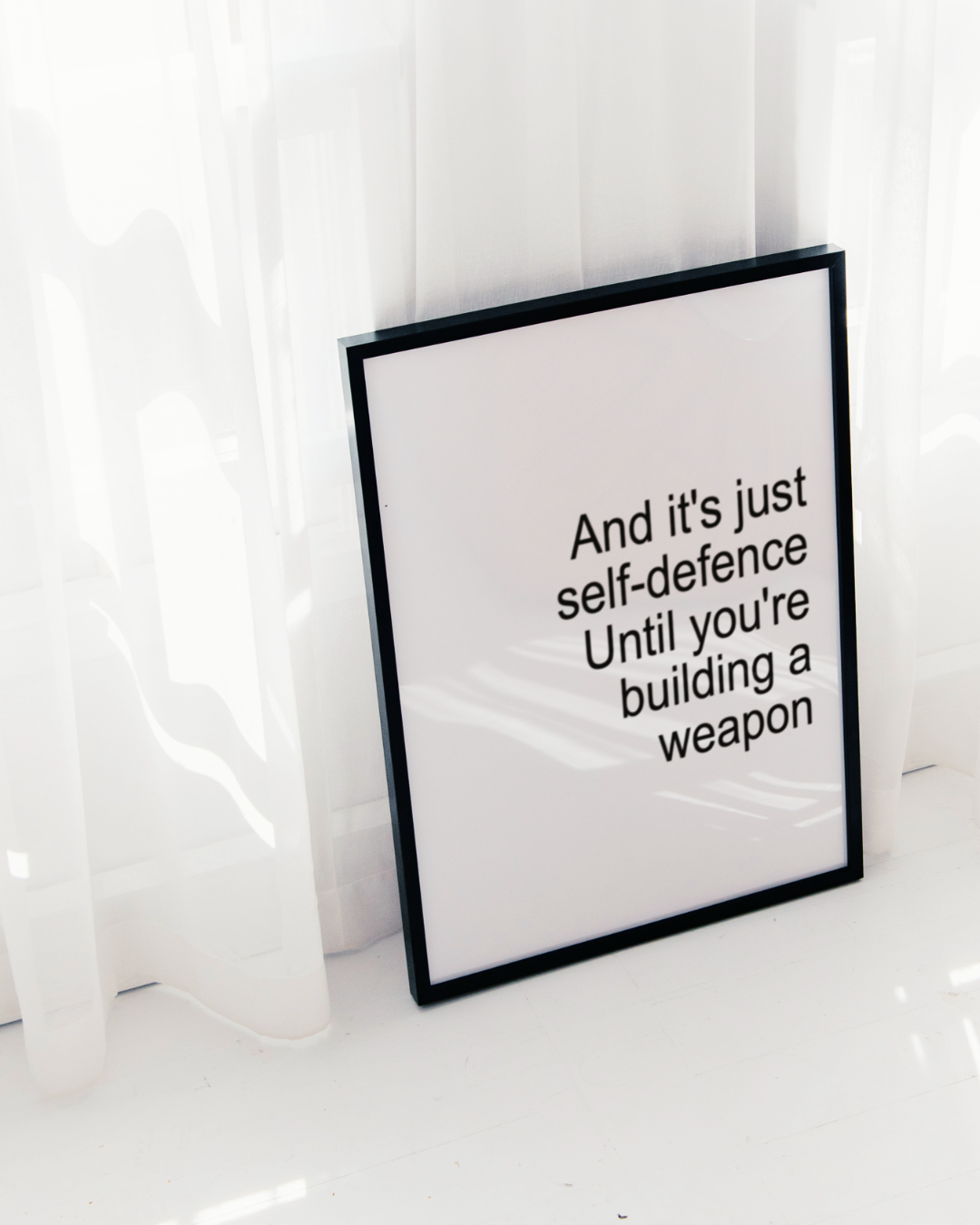 SELF-DEFENCE art print