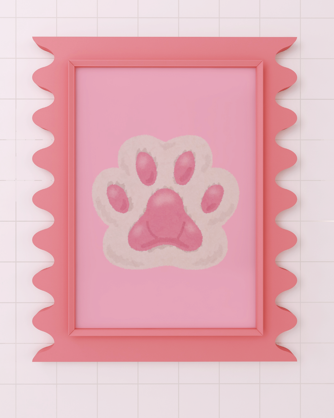 CAT PAW art print