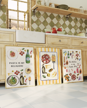 THE KITCHEN IS MY HAPPY PLACE art print