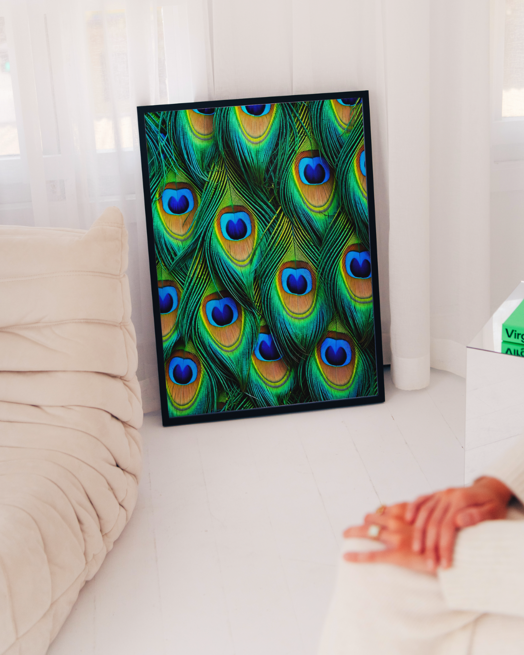 Peacock Feathers art print