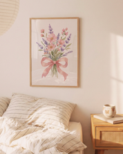 LAVENDER BOUQET art print