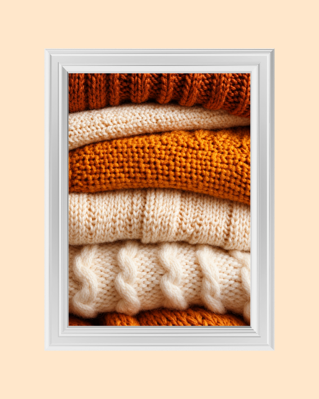 Knitted Sweaters art print