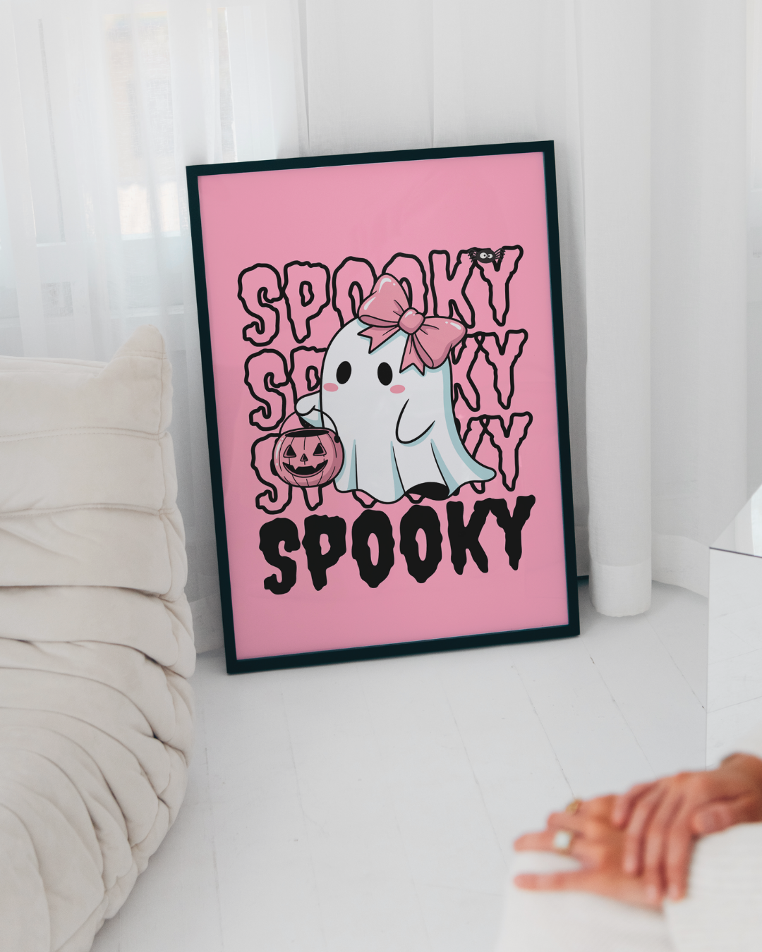 PINKY SPOOKY art print