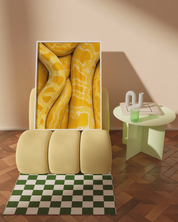 Yellow Python art print
