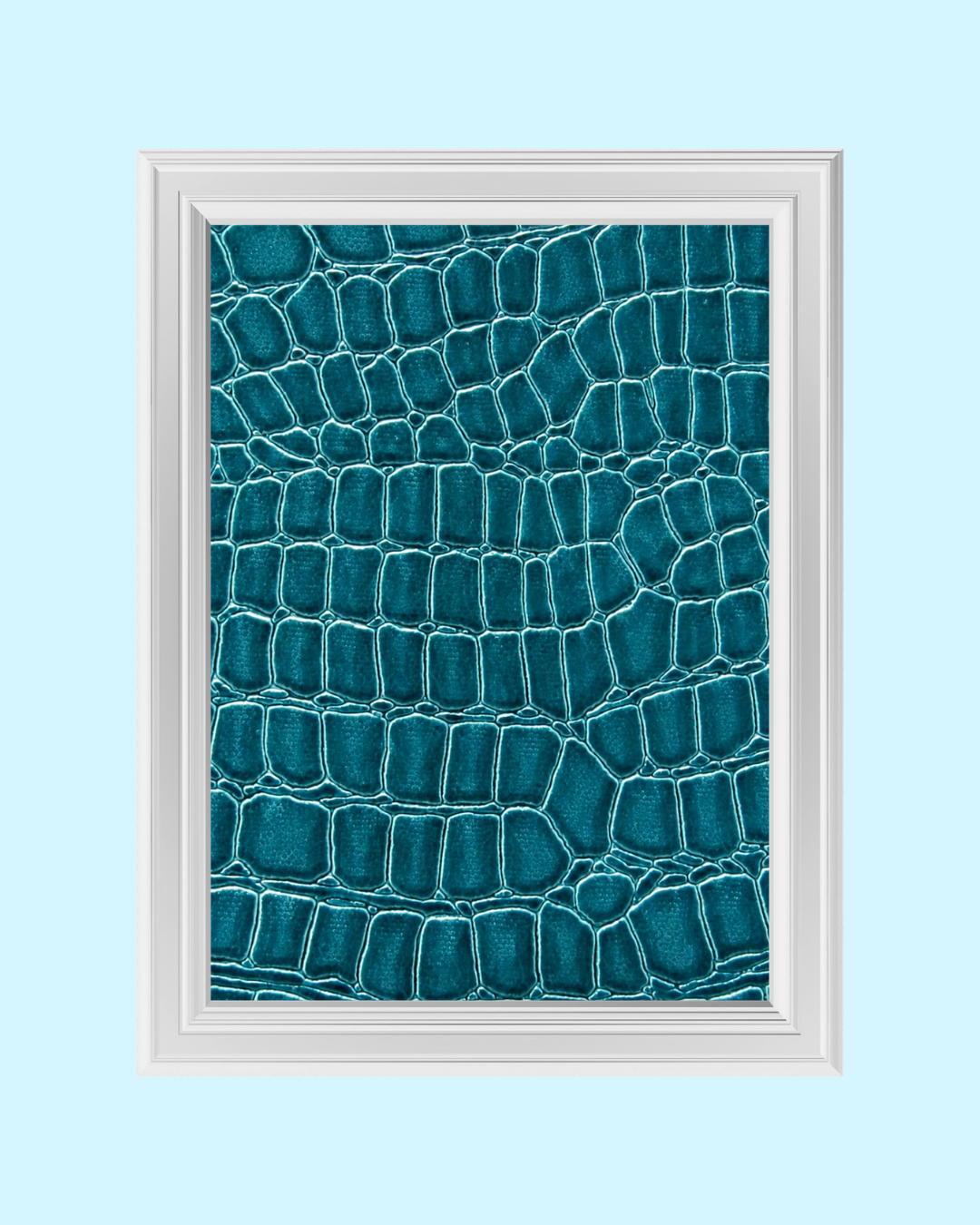 Azure Croc art print