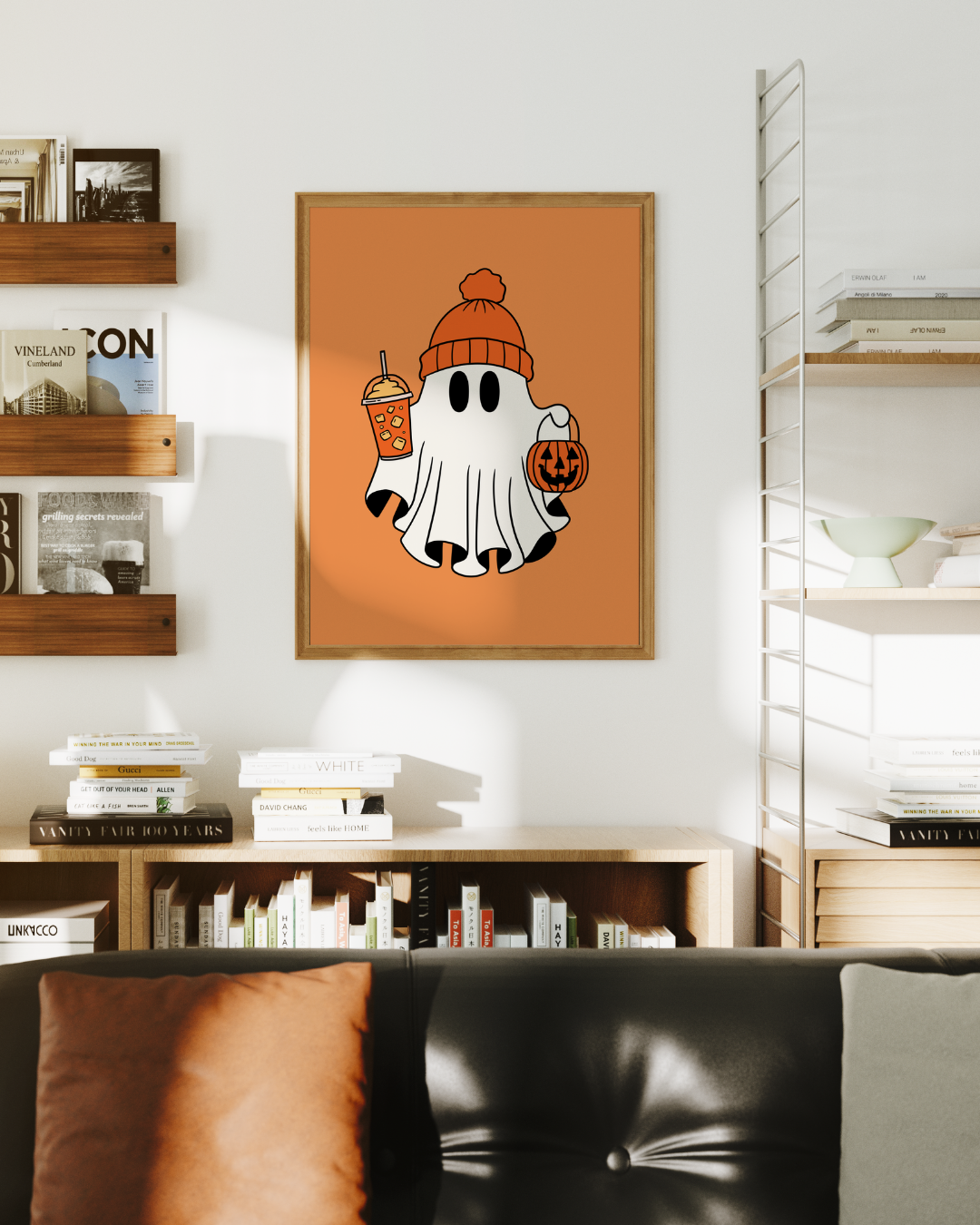 PUMPKIN SPICE GHOST art print