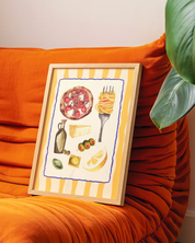 ITALIAN FOOD art print