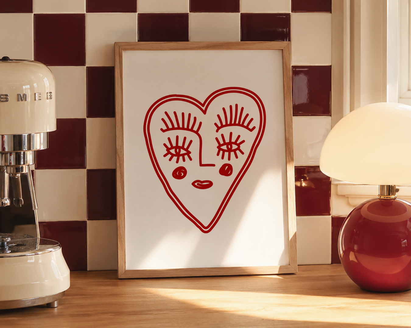 HEART EYES art print