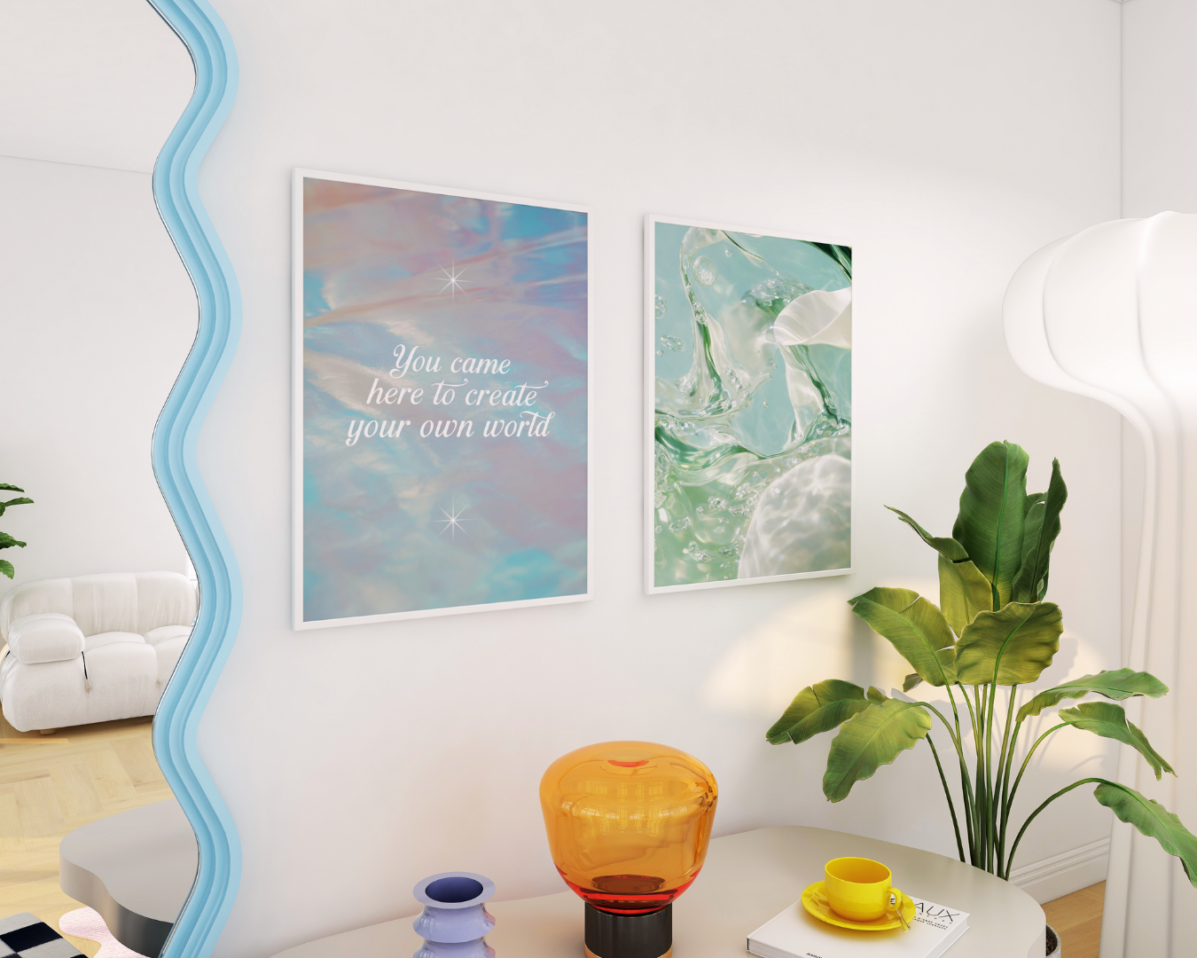 CREATE YOUR OWN WORLD art print