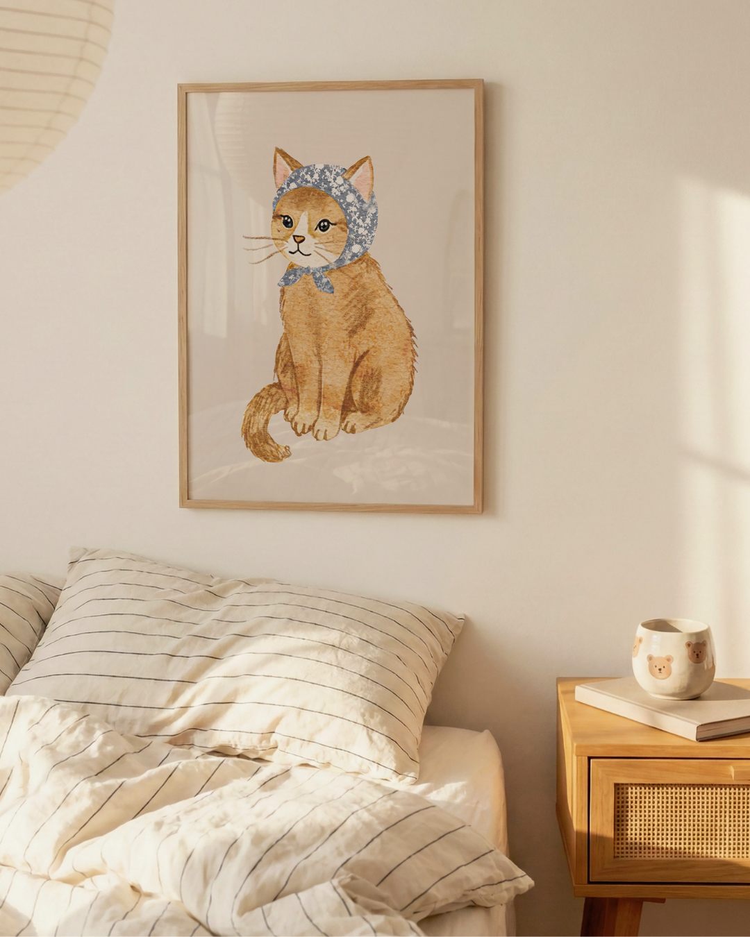 Babushka Cat art print