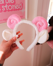 WHITE SHEEP HEADBAND