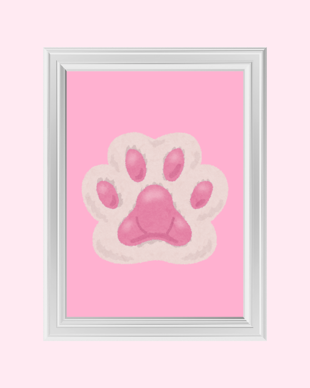 CAT PAW art print