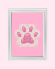 CAT PAW art print