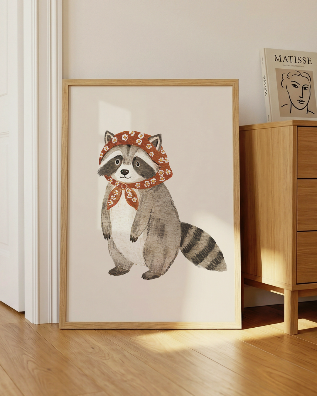 BABUSHKA RACOON art print
