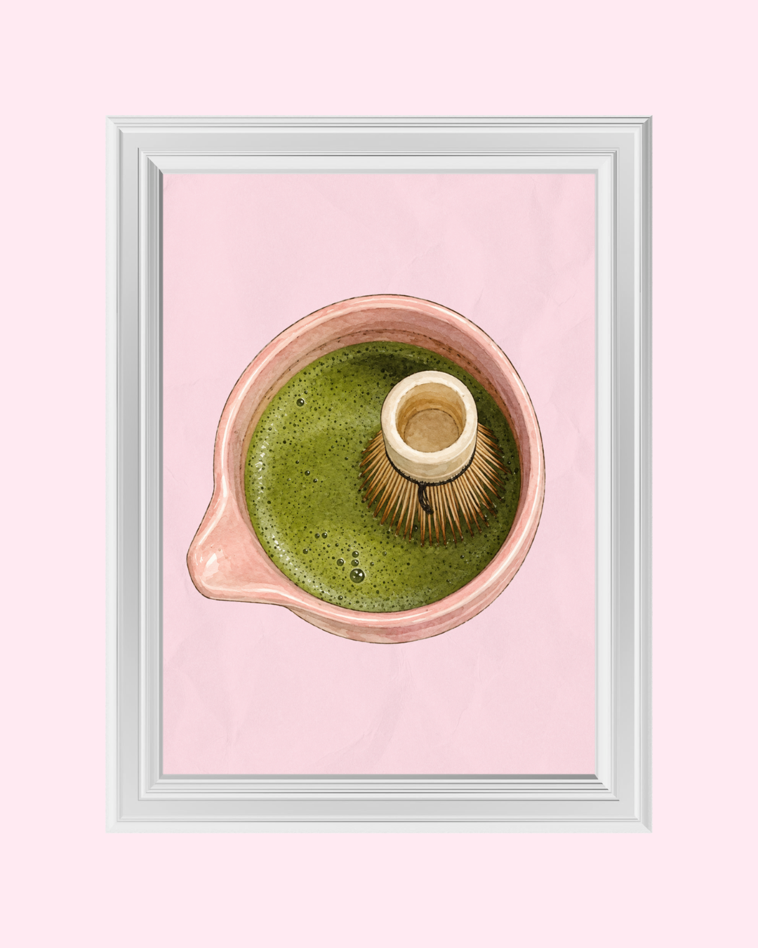 Pink Matcha art print
