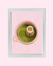 Pink Matcha art print
