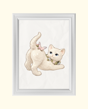Flower Kitten art print