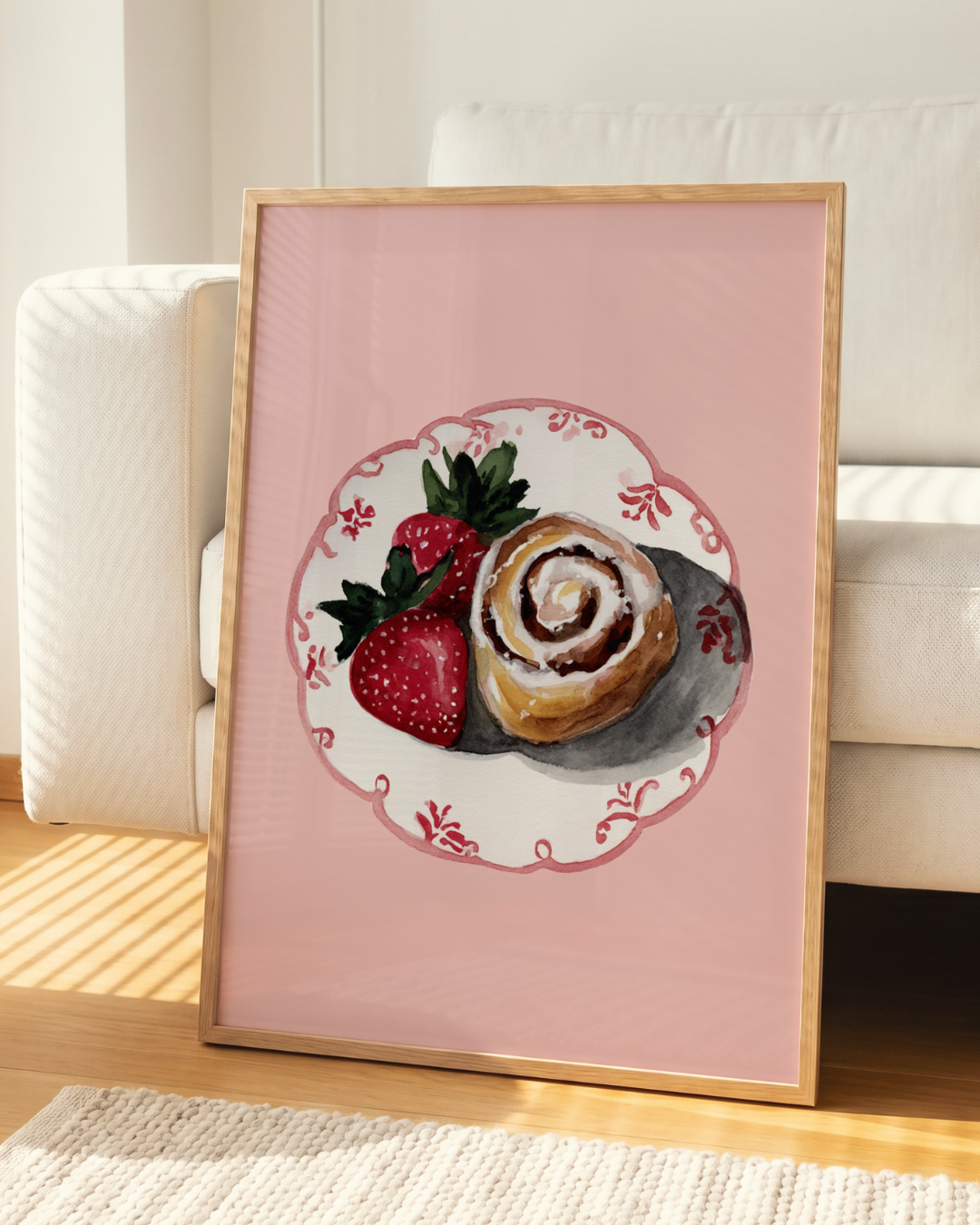 Strawberry Roll art print