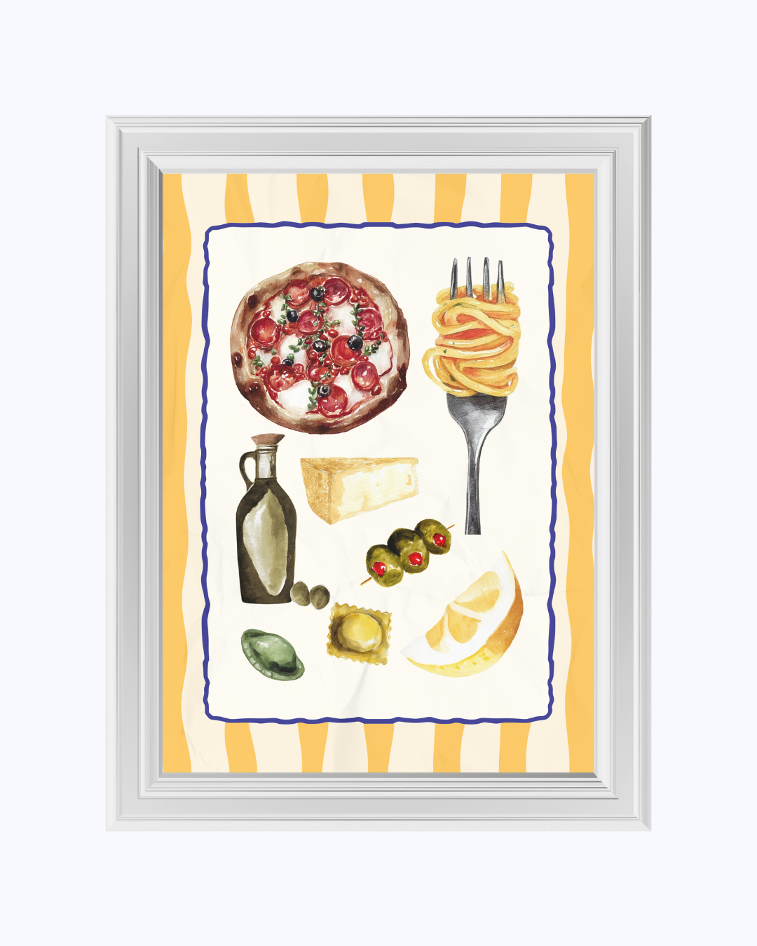 ITALIAN FOOD art print