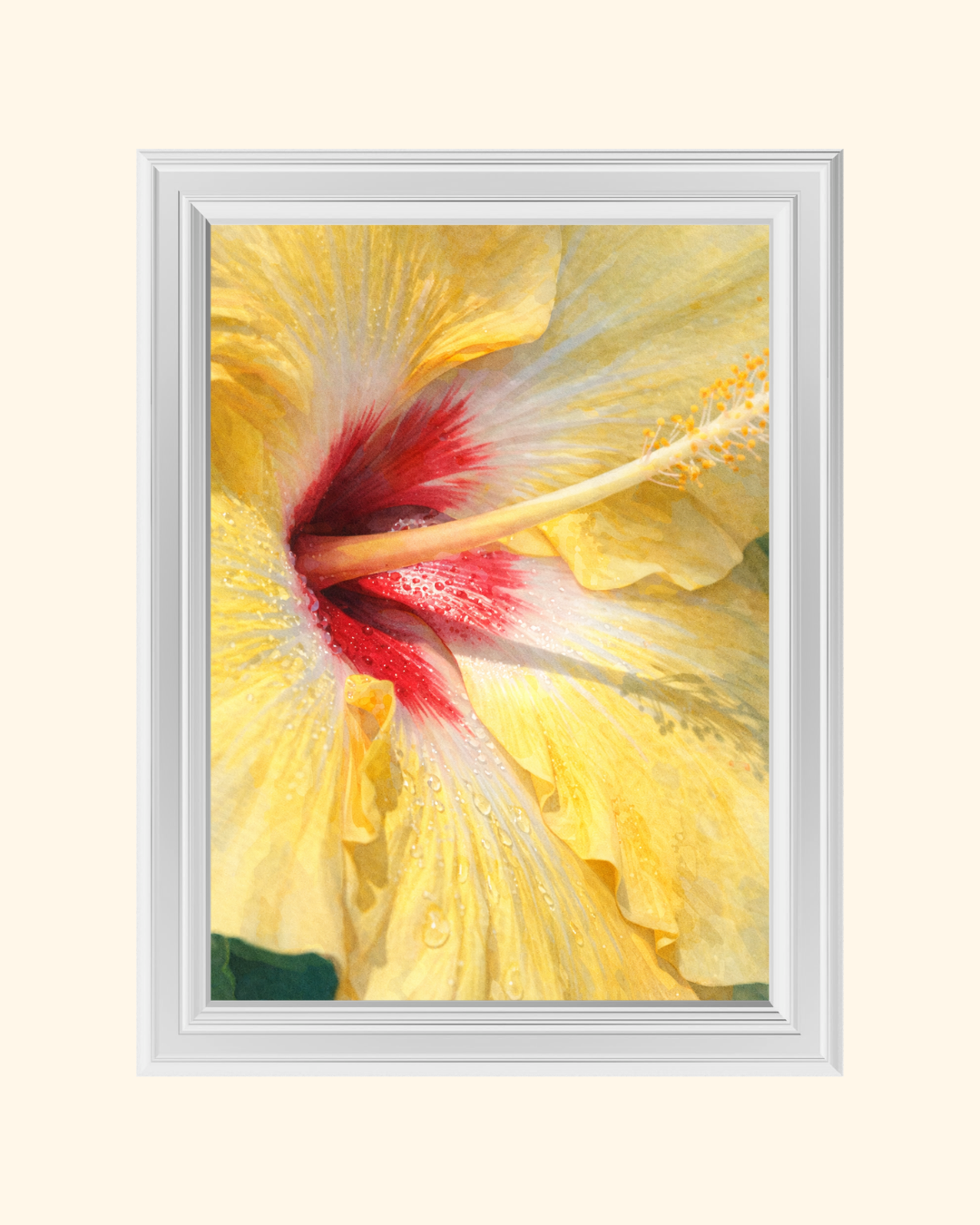 YELLOW HIBISCUS art print