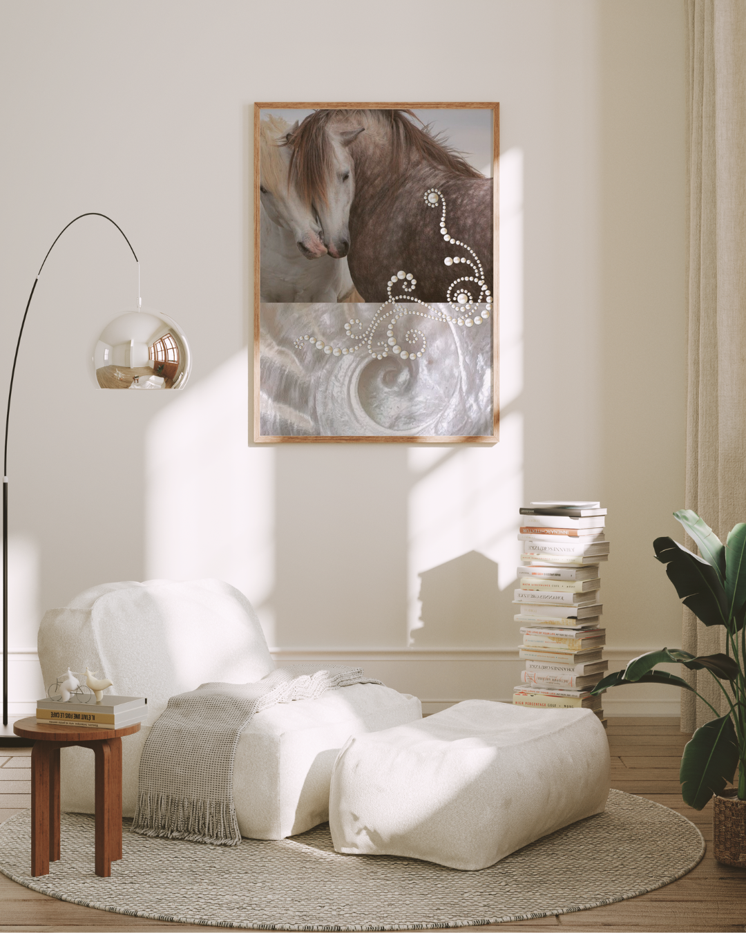 PEARL HORSES art print