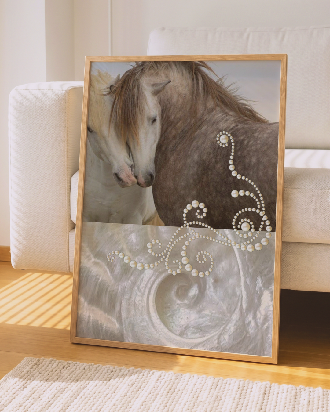 PEARL HORSES art print