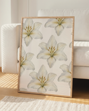 IVORY LILLIES art print