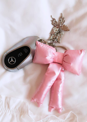 SATIN SQUICKY BOW keychain