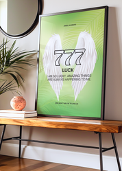 777 LUCK art print