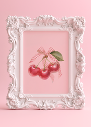 COQUETTE CHERRY art print