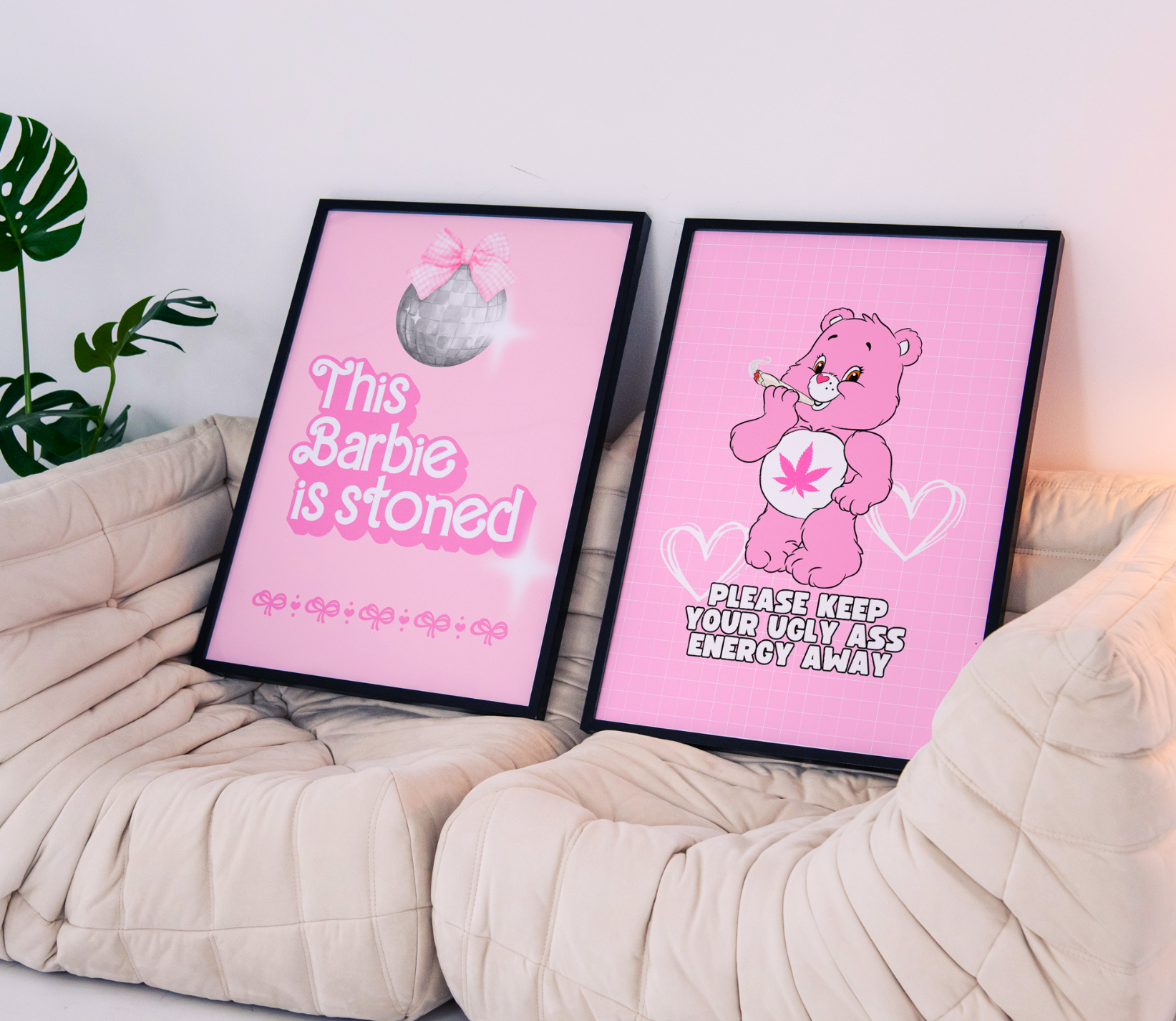 KEEP YOUR UGLY ASS ENERGY AWAY art print