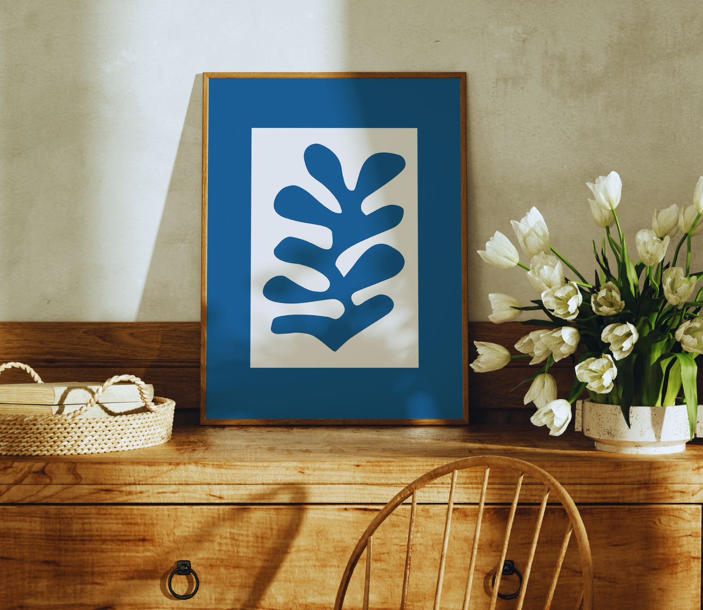 BLUE LEAF art print