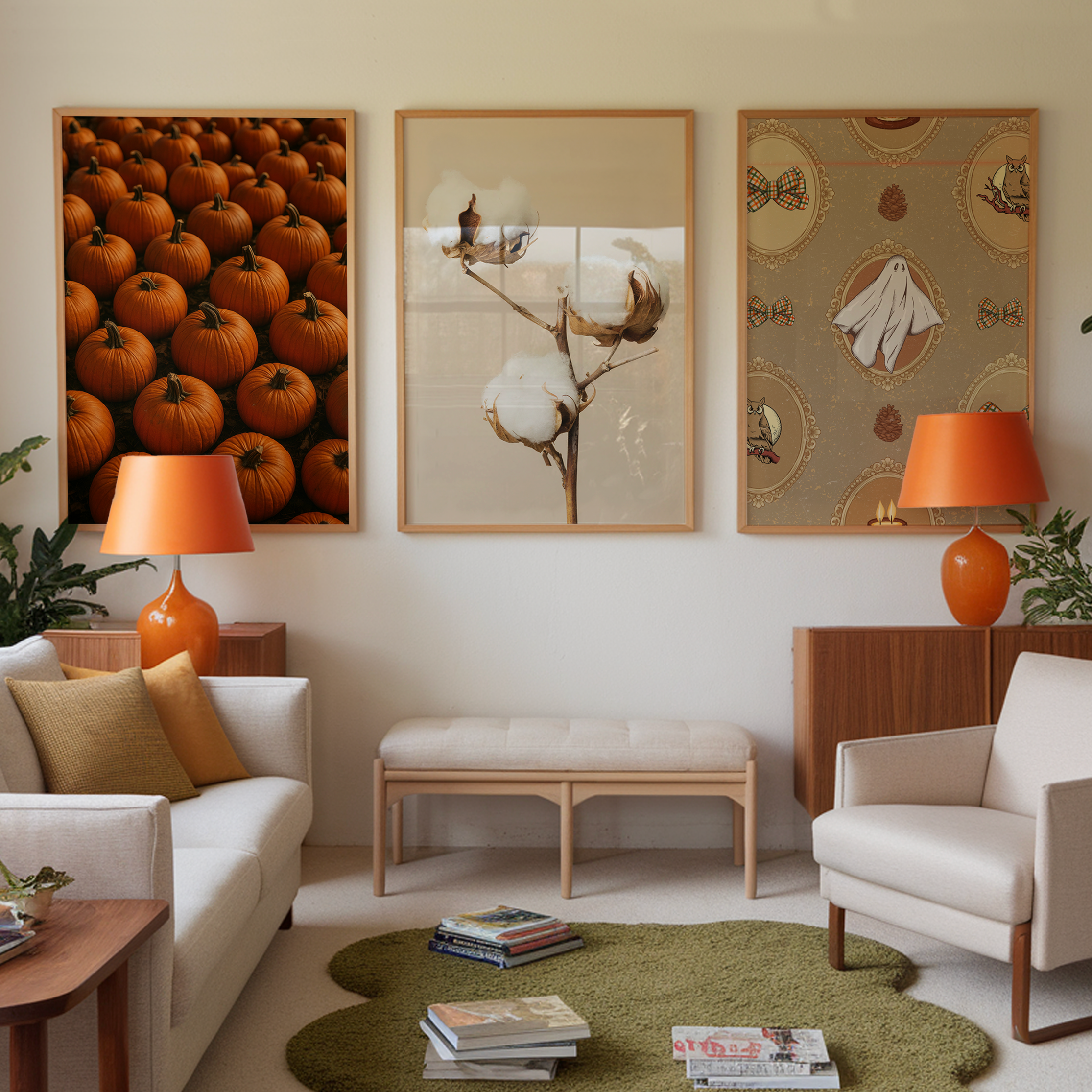 PUMPKIN FIELD art print